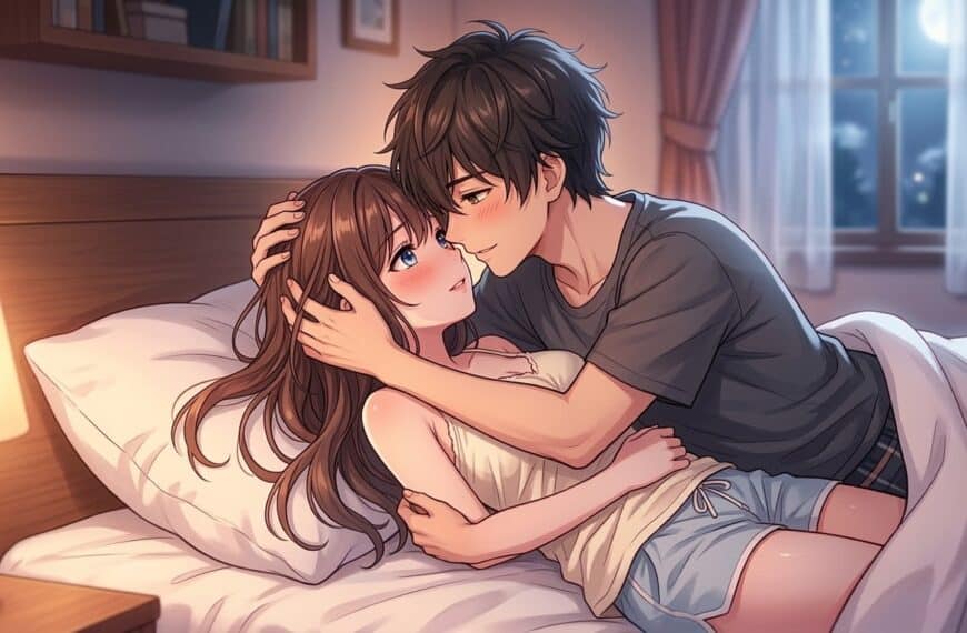 dva milenci v posteli